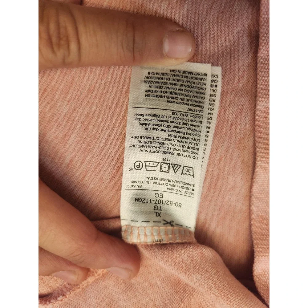 Banana Republic Polo Shirt Mens XL‎ Pink Heather Performance Pique Pocket Casual
